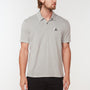 Sueded Jersey Mountain Graphic Polo in Paver Pigment | James Perse Los Angeles