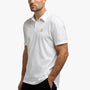 Sueded Jersey Mountain Graphic Polo In White | James Perse Los Angeles