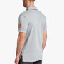 Sueded Jersey Bar Graphic Polo In Paver Pigment | James Perse Los Angeles