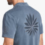 Sueded Jersey Lotus Graphic Polo in North Pigment | James Perse Los Angeles
