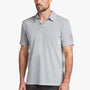 Sueded Jersey Lotus Graphic Polo In Paver Pigment | James Perse Los Angeles
