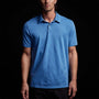 Sueded Jersey Polo in Electric Blue Pigment | James Perse Los Angeles 