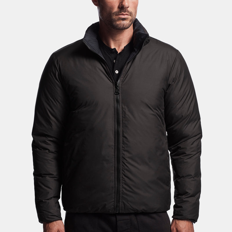 Y/OSEMITE Reversible Down Jacket In Black/Navy | James Perse Los Angeles