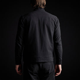 Full Zip Funnel Neck Jacket in Black | James Perse Los Angeles