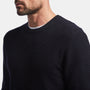 Cotton Cashmere Thermal Pullover In Black | James Perse Los Angeles