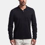 Cotton Cashmere Polo In Black | James Perse Los Angeles