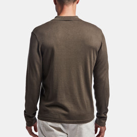 Cotton Cashmere Polo In Drab | James Perse Los Angeles