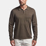 Cotton Cashmere Polo In Drab | James Perse Los Angeles