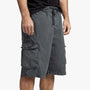 Stretch Poplin Cargo Short In Carbon Pigment | James Perse Los Angeles