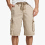 Stretch Poplin Cargo Short in Sandstone Pigment | James Perse Los Angeles