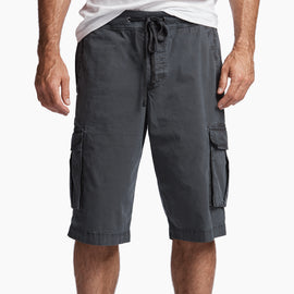 Stretch Poplin Cargo Short - Squid Pigment | James Perse Los Angeles