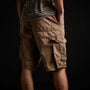 Stretch Poplin Cargo Short - Vicuna Pigment | James Perse Los Angeles