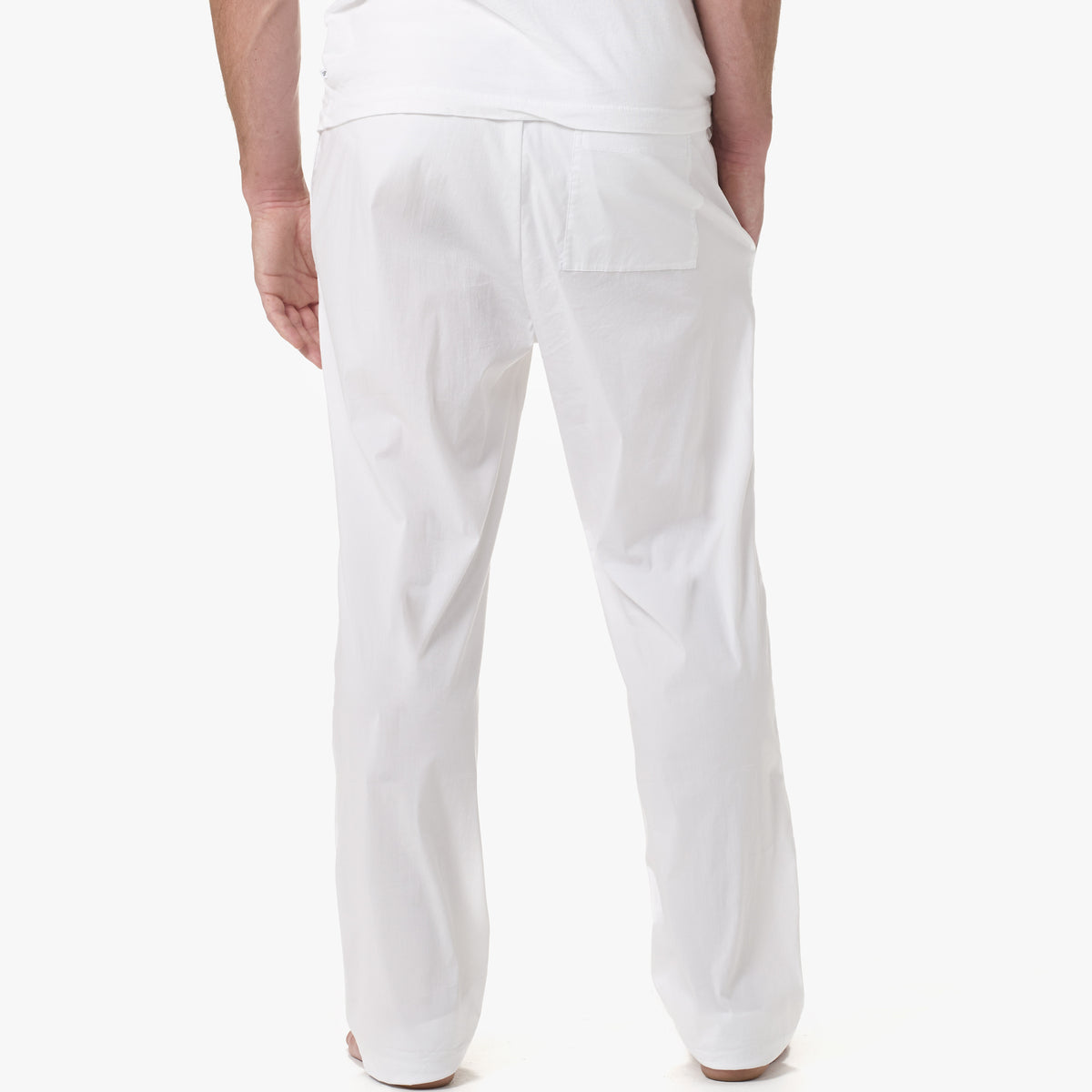 Matte Stretch Pajama Bottom in White | James Perse Los Angeles