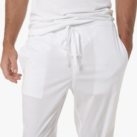 Matte Stretch Pajama Bottom in White | James Perse Los Angeles