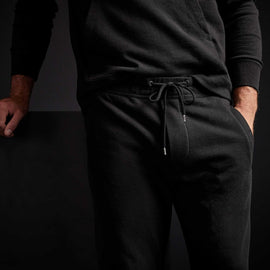 Cotton Fleece Pants in Black | James Perse Los Angeles