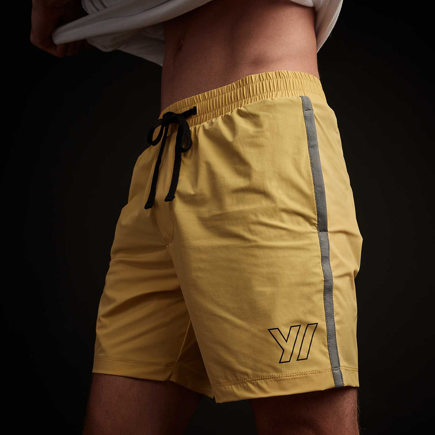 Y/OSEMITE Logo Boardshort In Medallion/Cartridge | James Perse Los Angeles
