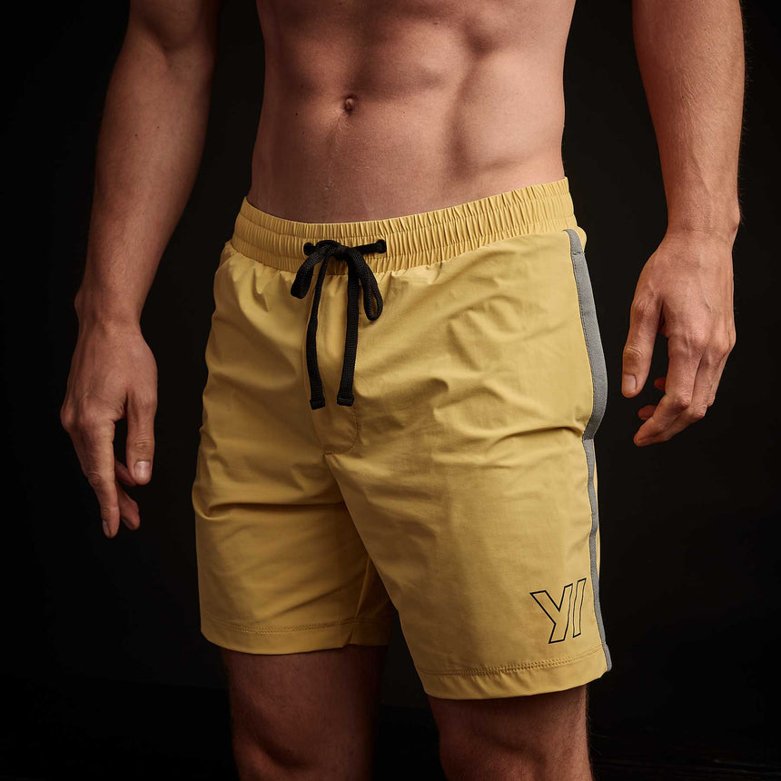 Y/OSEMITE Logo Boardshort In Medallion/Cartridge | James Perse Los Angeles
