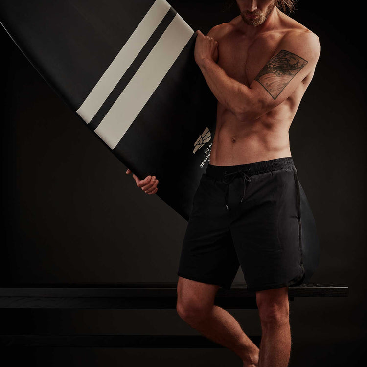 EC01 East Cape Longboard 7' X 10" in Black | James Perse Los Angeles