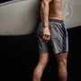 Double Stripe Board Short in Dusk/True Navy/Carbon/Laurel | James Perse Los Angeles