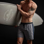 Double Stripe Board Short in Dusk/True Navy/Carbon/Laurel | James Perse Los Angeles