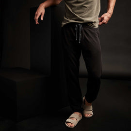 Vintage French Terry Sweatpant in Black | James Perse Los Angeles