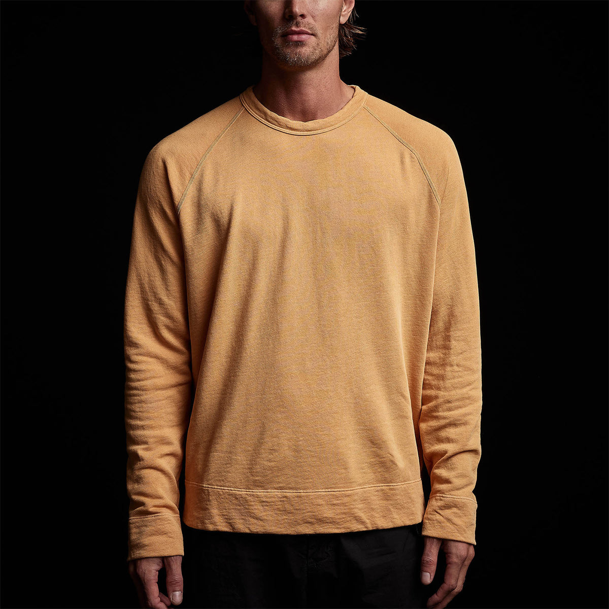 Vintage French Terry Sweatshirt in Apricot Pigment | James Perse Los Angeles 