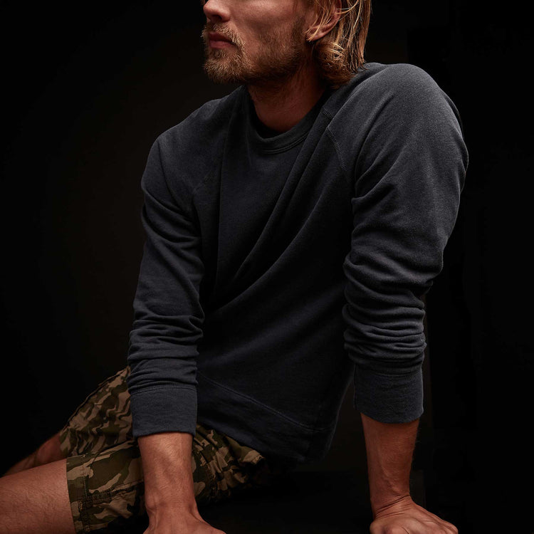 Vintage French Terry Sweatshirt in Deep Pigment | James Perse Los Angeles