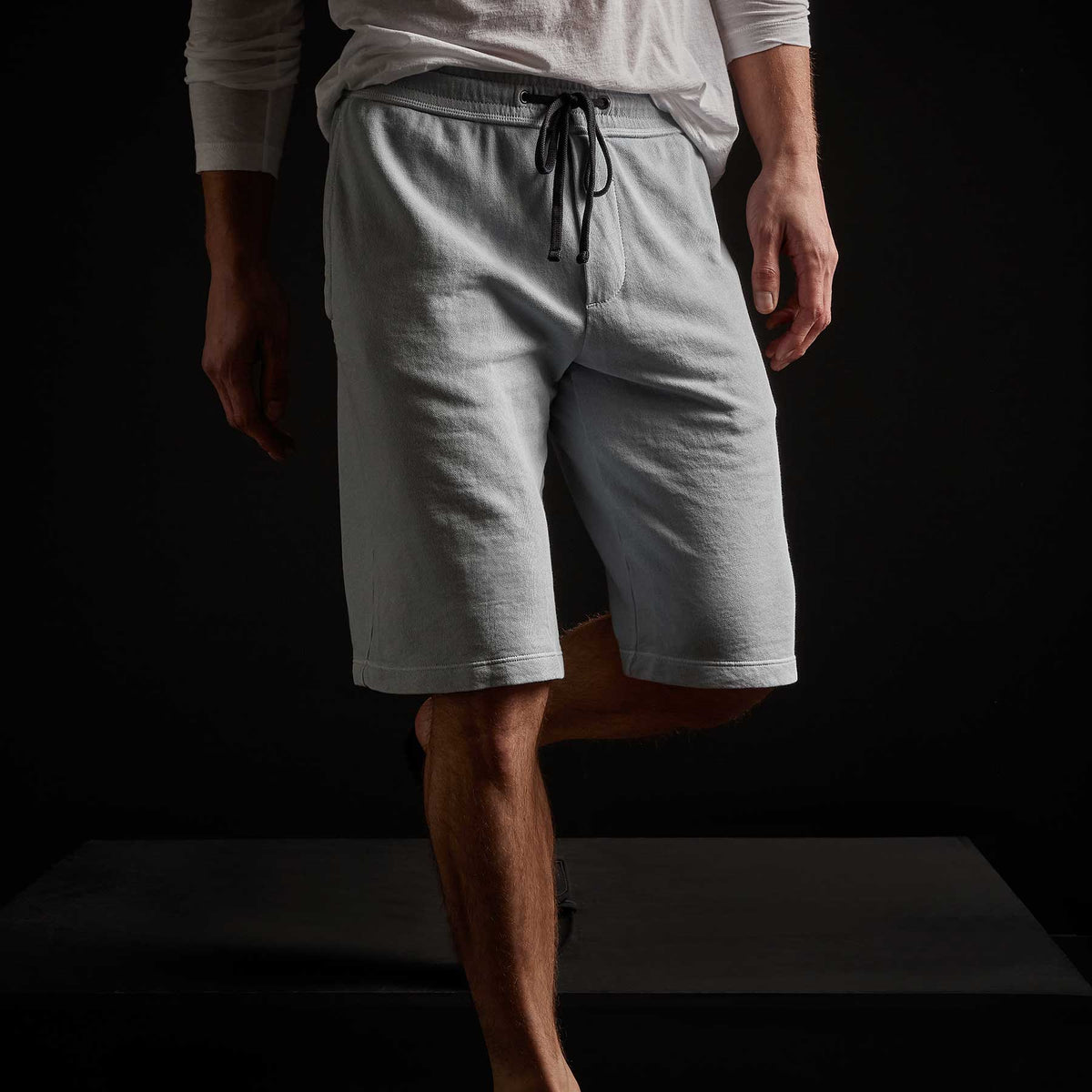 Vintage French Terry Short in Grey Glacier Pigment | James Perse Los Angeles