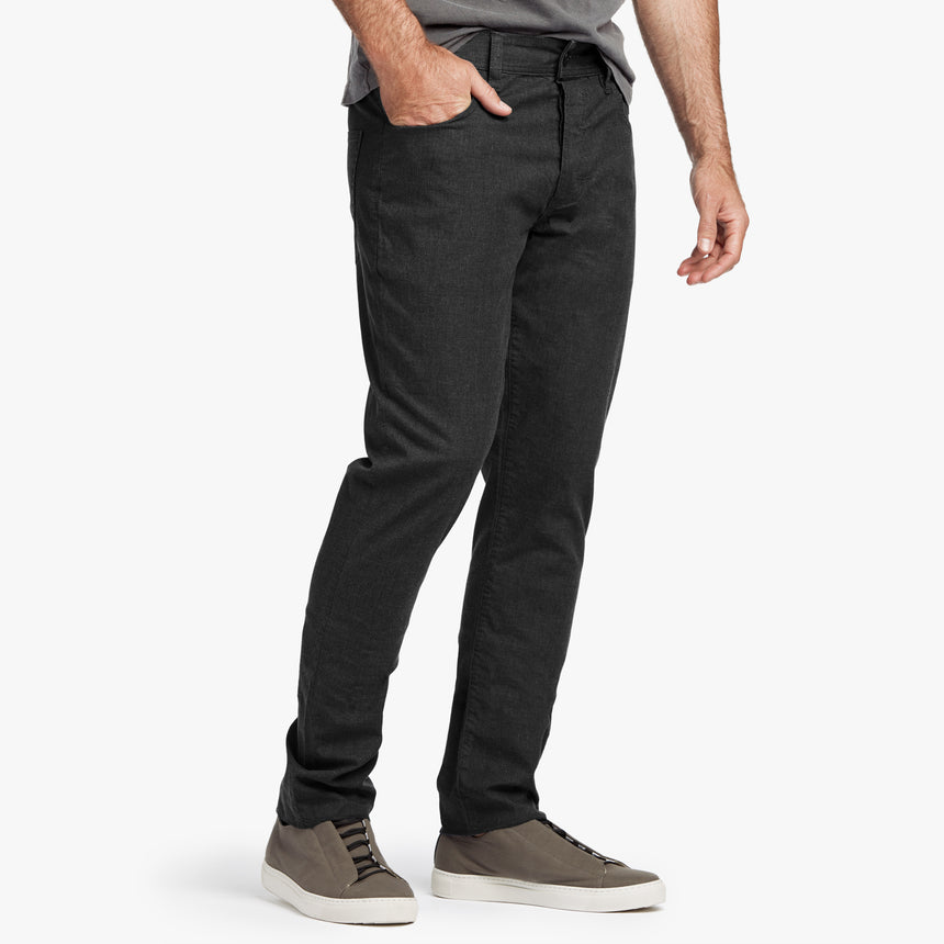 Cotton Canvas 5 Pocket Pant In Heather Charcoal | James Perse Los Angeles