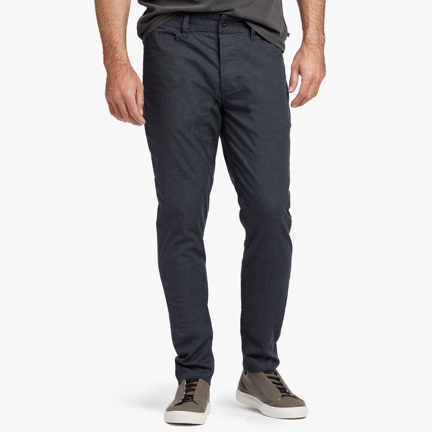 Cotton Canvas 5 Pocket Pant - Heather Navy | James Perse Los Angeles