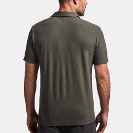 Cotton Linen Jersey Pocket Polo In Marsh | James Perse Los Angeles