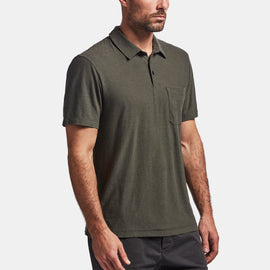 Cotton Linen Jersey Pocket Polo In Marsh | James Perse Los Angeles