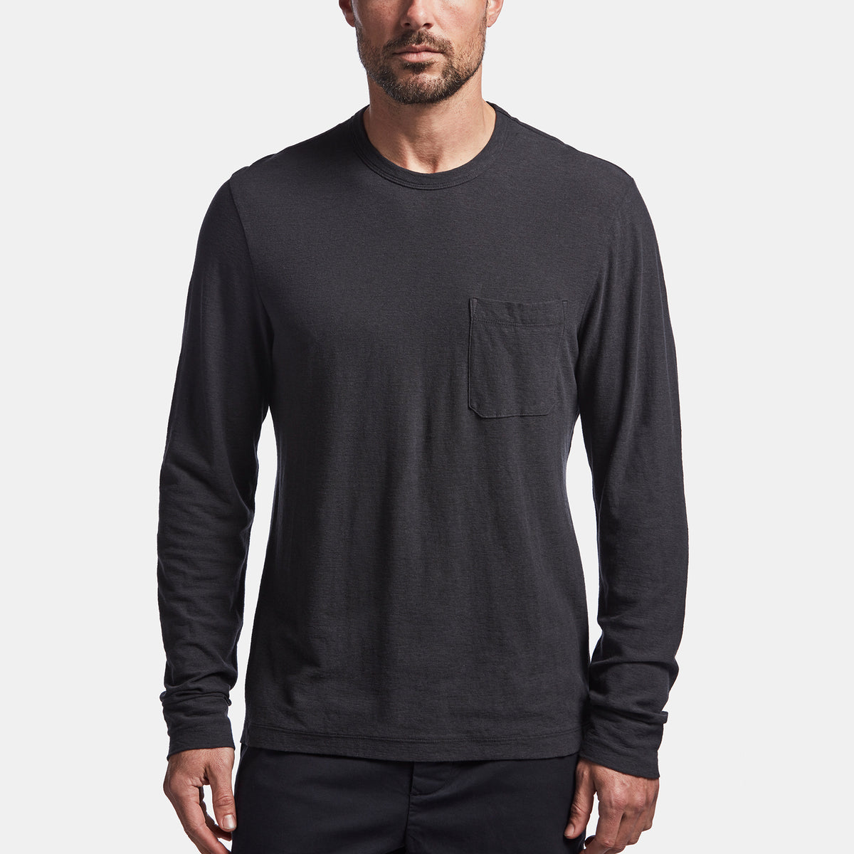 Cotton Linen Jersey Pocket Tee In Magma | James Perse Los Angeles