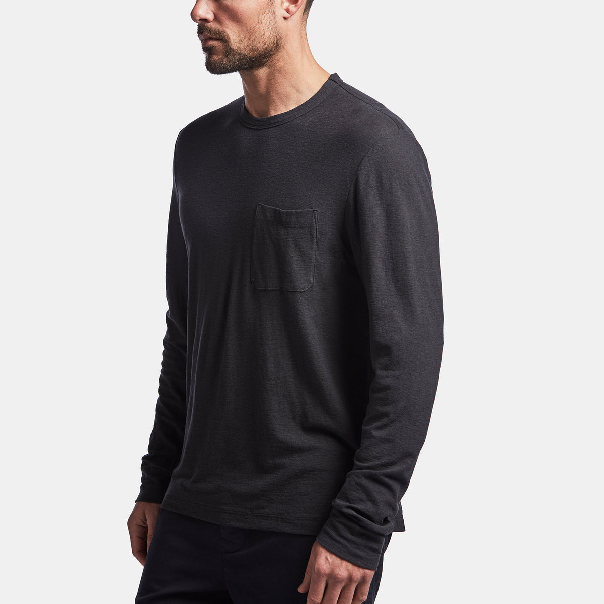 Cotton Linen Jersey Pocket Tee In Magma | James Perse Los Angeles