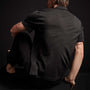 Linen Blend Knit Shirt - Black | James Perse Los Angeles