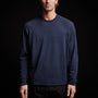 Stretch Linen Raglan Sweater in Navy | James Perse Los Angeles 