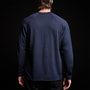 Stretch Linen Raglan Sweater in Navy | James Perse Los Angeles 