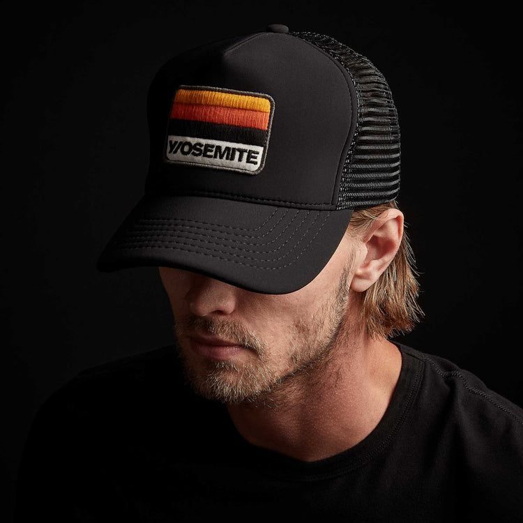 Y/OSEMITE Patch Scuba Trucker - Black | James Perse Los Angeles