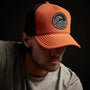 Wave Patch Scuba Trucker Hat In Burnt Orange | James Perse Los Angeles