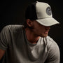 Wave Patch Scuba Trucker Hat In Silver Grey | James Perse Los Angeles