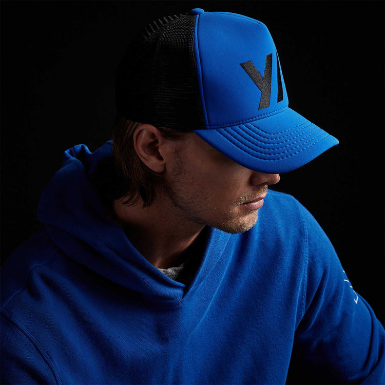 y scubo trucker hat baltic blue mzu0099yx | James Perse Los Angeles 