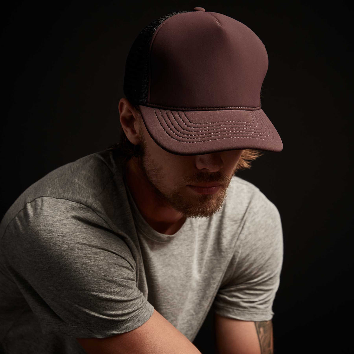 Scuba Trucker Hat - Bordeaux | James Perse Los Angeles