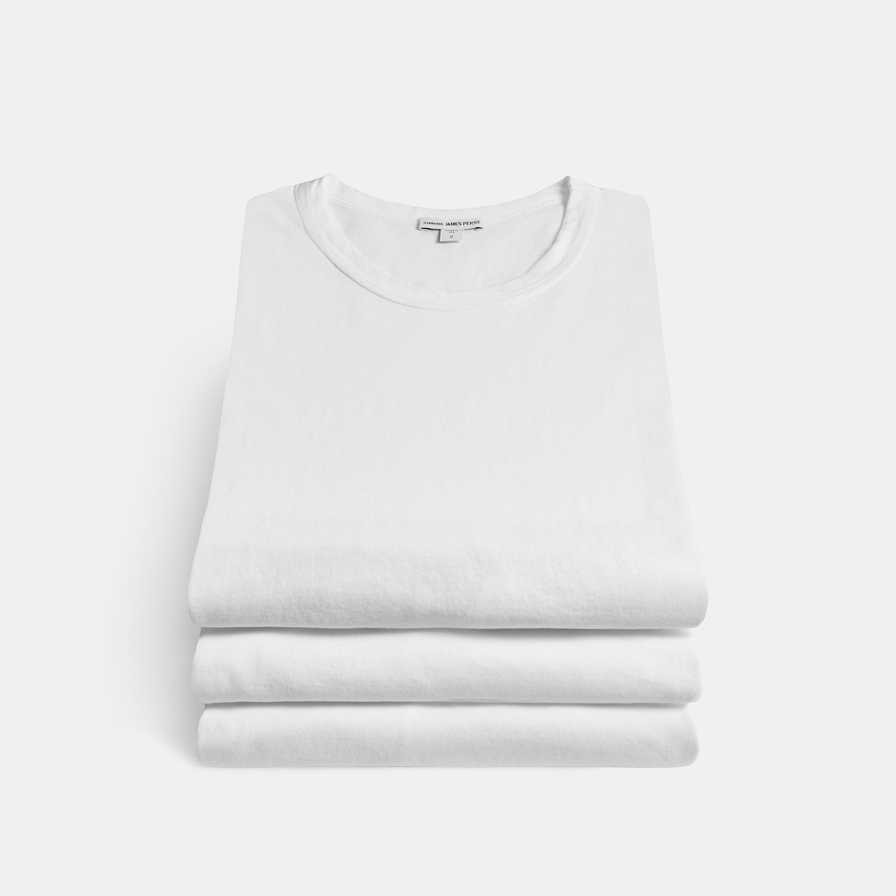 Short Sleeve Crew Neck Tee 3 Pack In White | James Perse Los Angeles