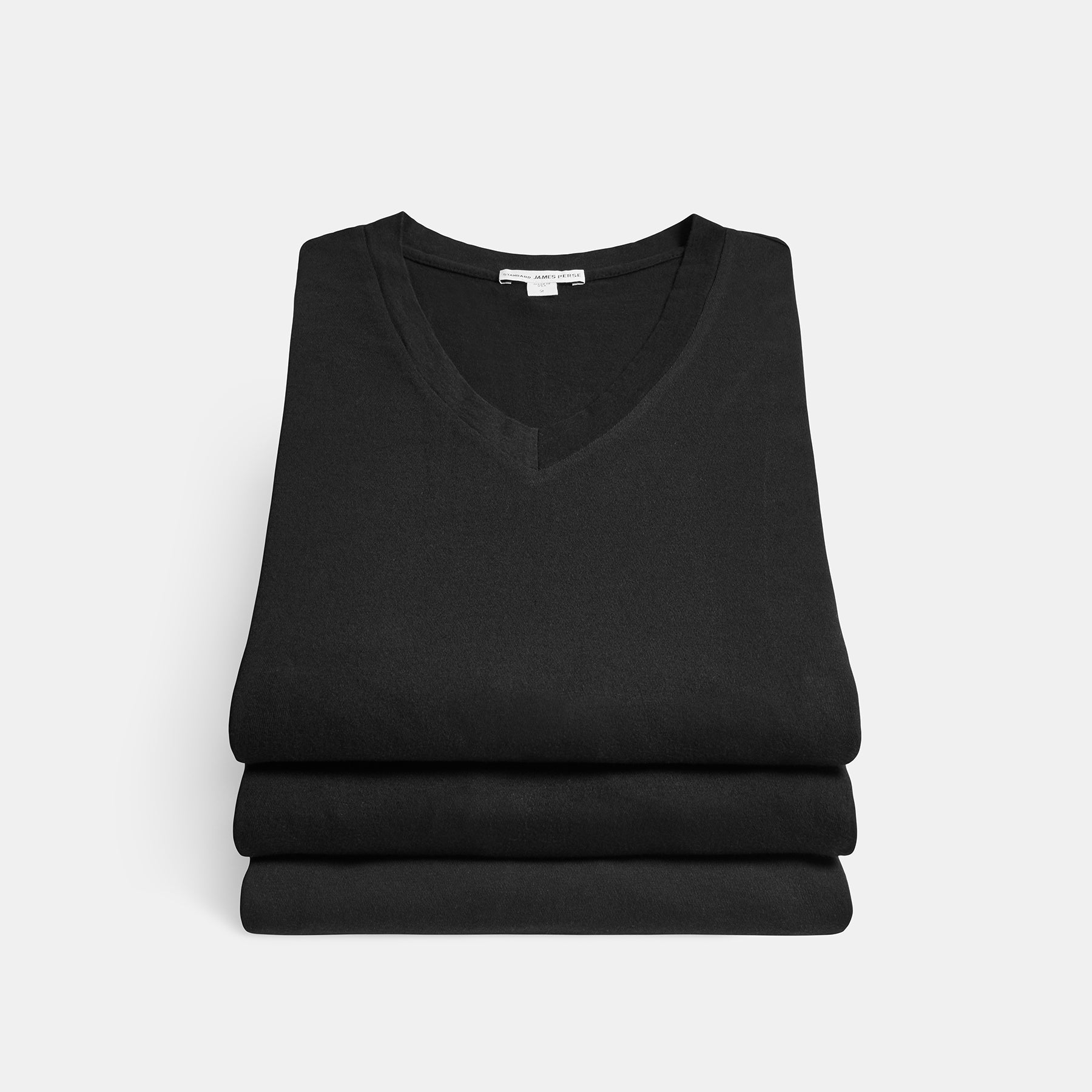 Short Sleeve V Neck Tee 3 Pack In Black | James Perse Los Angeles