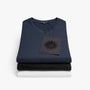 Luxe Lotus Jersey V Neck Tee 3 Pack In Black/White/French Navy | James Perse Los Angeles