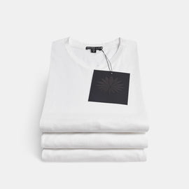 Luxe Lotus Jersey V Neck Tee 3 Pack In White | James Perse Los Angeles