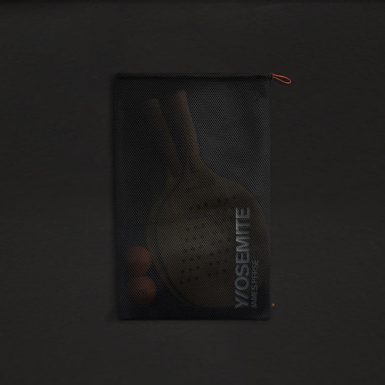 Y/OSEMITE Etched Teak Paddleball Set in Teak | James Perse Los Angeles