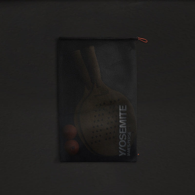 Y/OSEMITE Etched Teak Paddleball Set in Teak | James Perse Los Angeles