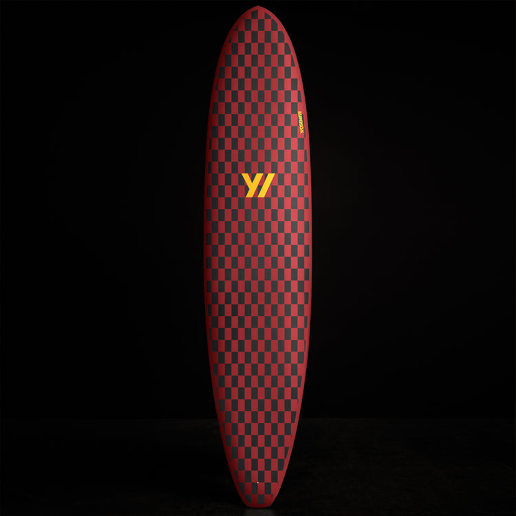 Y/OSEMITE Checker Longboard 7’10” in Black/Sunstone | James Perse Los Angeles 
