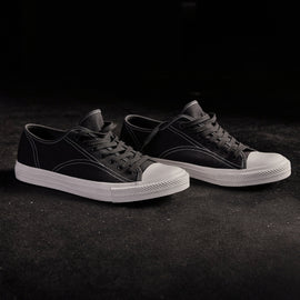 Cotton Linen Vulcanized Sneaker Mens In Squid | James Perse Los Angeles